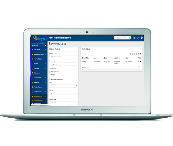 download pdf format for school erp